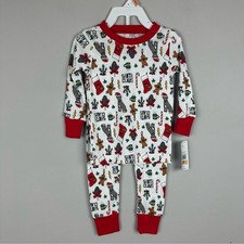 NWT Carter's Festive Christmas Print Pajama Set sz 12m