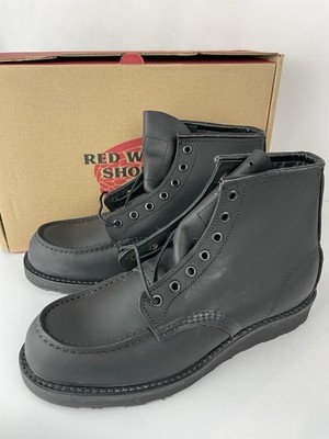 Red Wing 8074 Classic Moc Boots Black Harness Leather Mens Size 8.5 D Seconds