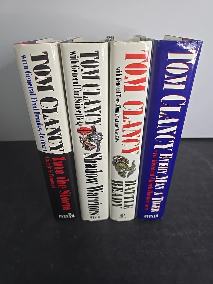 Tom Clancy Military Commanders Series 1st Ed HC DJ LIKE NEW Complete 4 Book Set - Imagem 2 de 4