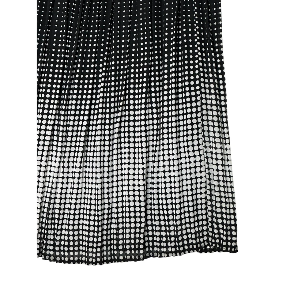 Falda Midi/Maxi Plisada a Lunares Notations Para Mujer Mediana Boho Y2K Pull On Completa Foto 4 de 4