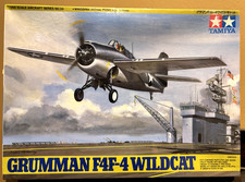 Tamiya 1/48 Scale WWII Grumman F4F-4 Wildcat Model Kit - Sealed - NIB
