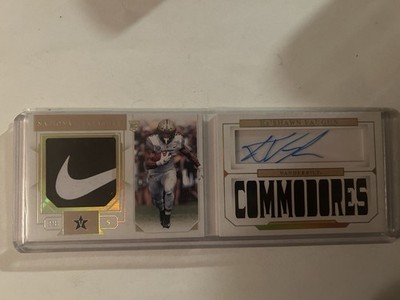 Panini National Treasures Collegiate Ke'Shawn Vaughn RC Auto Nike Booklet /5 #31