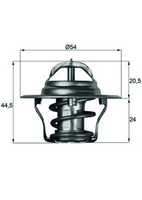 Thermostat KüHlmittel FüR Ford Mazda USA Capri II Escort V Turnier Stufenheck
