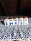 Hazel Atlas Vintage Milk Glass Jar Spice Shakers Set of 5 with Lids