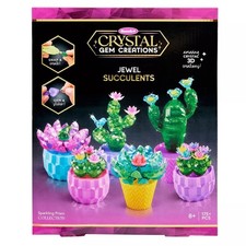 Rose Art Crystal Gem Creations Succulent Craft Kit - 175pc for Kids - NEW