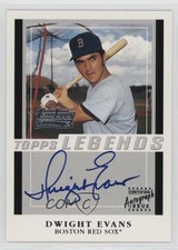 2003 Topps Team Topps Legends Auto Dwight Evans #TT-DE Auto n8a