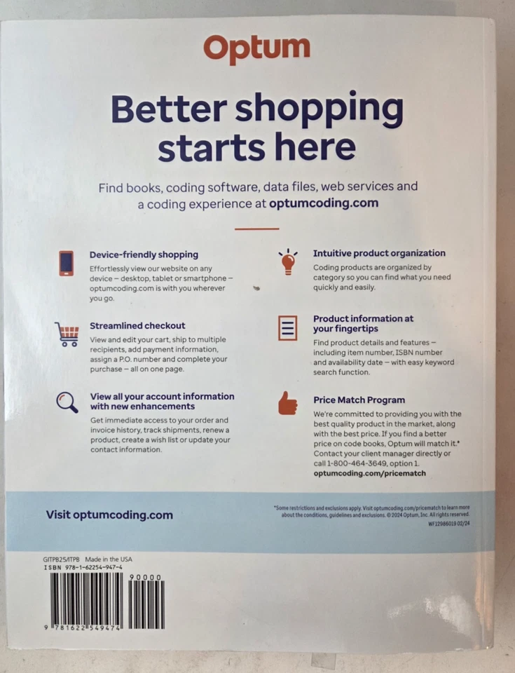 OPTUM 2025 ICD-10-CM Professional for Physicians with Coding Guidelines Softback - Image 2 of 4