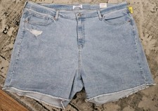 NWT Denizen From Levi's Vintage High Rise Blue Jean Shorts Womens 24 5" Inseam