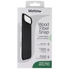 Matter Wood Fiber Snap Case for MagSafe Apple iPhone 17 Air Carbon Black