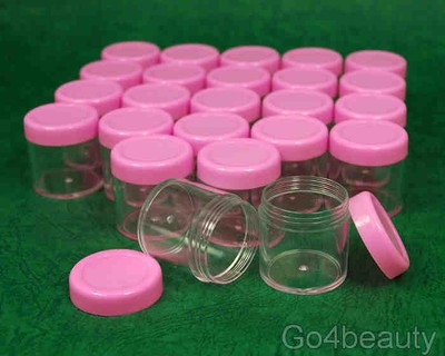 20g Craft // Nail Art // Beads with lids 24 pieces Multifunctional Empty Pots