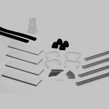 TREX TRANSCEND 6 ft Deck Railing Glass Panel Mounting Kit GRAVEL PATH GPGLIK06