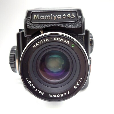 Excellent. +++++. Mamiya M645 Film Camera w/ Sekor C 80mm f/2.8