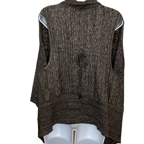 Gap Heathered Brownish Grey Alpaca Wool Sleeveless Vest Sweater Cardigan XS - Picture 3 of 7