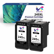 2 PACK PG-245 XL Black Ink Cartridges for Canon PIXMA MG2920 MG2922 MG2924 MX492