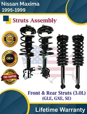 New OE Front and Rear Struts For 1995-1999 Nissan Maxima 3.0L Lifetime Warranty