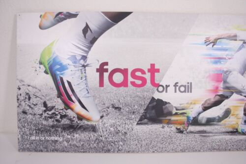Zapato de fútbol Adidas Lionel Leo Messi Fast Fail 18x42 tablero de exhibición de tienda - Imagen 2 de 12