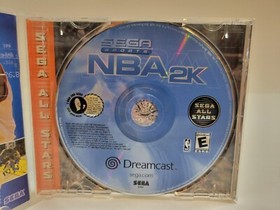 NBA 2K (Sega Dreamcast, 1999). Complete & Tested Basketball Video Game 