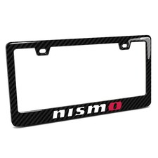 Nissan Nismo Black Real 3k Carbon Fiber Finish Abs Plastic License Plate Frame Nissan Nismo Black Real 3k Carbon Fiber Finish Abs Plastic License Plate Frame