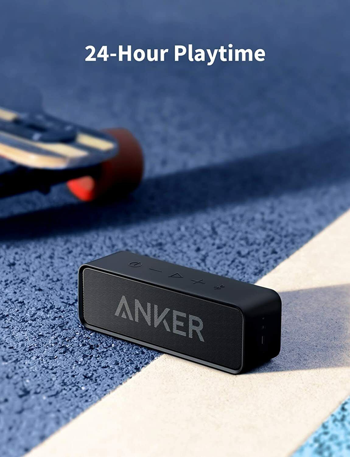 Anker SoundCore Bluetooth Tragbarer Lautsprecher 6W Dual-Treiber Schwarz Alexas
