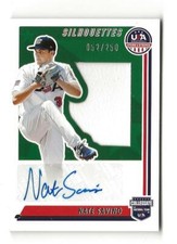 2022 Panini USA Stars and Stripes Nate Savino Silhouettes Auto Relic SIL-NS /250