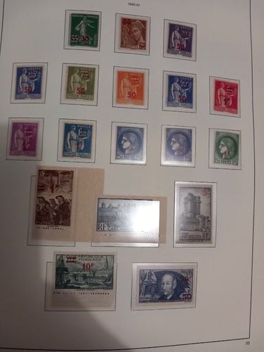 L'Geschäft: Frankreich Wunderschön Sammlung Vollständig Briefmarken 1939 - 1959 - Picture 4 of 9