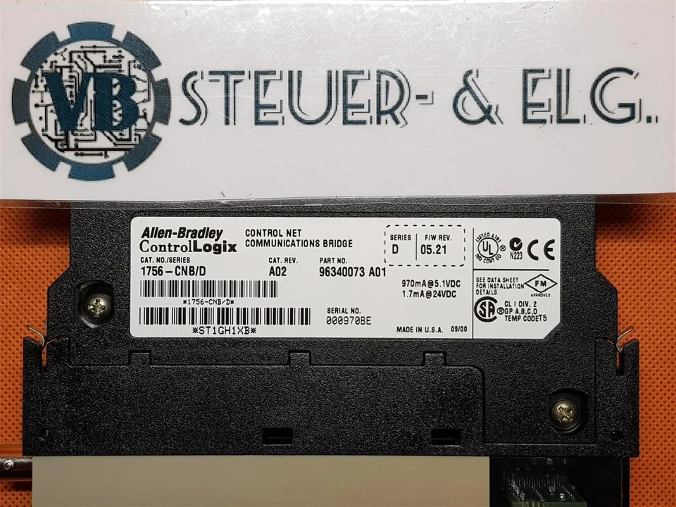 Allen Bradley ControlLogix CNet Comms Module 1756-CNB / SER: D - Immagine 3 di 3