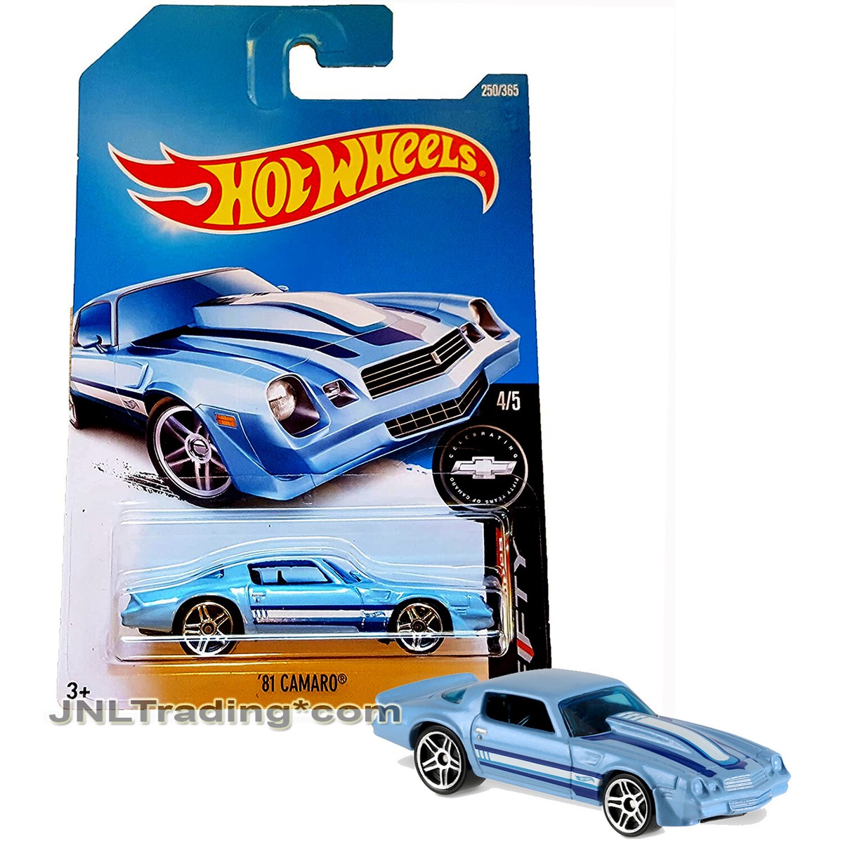 Hot Wheels 45台セット　古め　ブルーカード Year 2015 Hot Wheels Camaro Fifty 1:64 Die Cast Car 4/5 Blue Pony