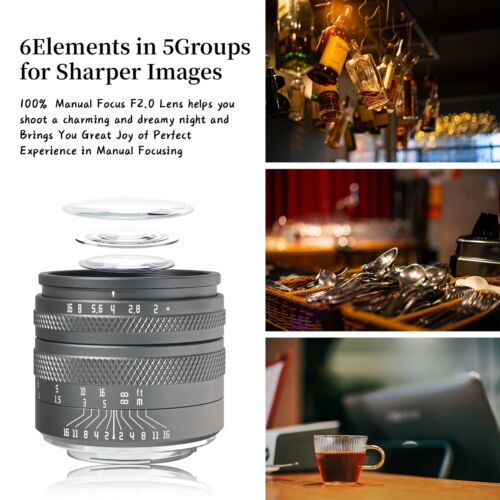 AstrHori 50mm F2.0 Full frame Lens for Leica Canon RF EF-M Nikon Z sony E Fuji - Picture 9 of 11