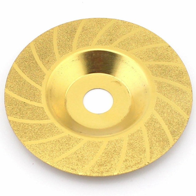 100mm 4" Diamond Grinding Disc Wheel Grit 150 Coated Titanium Convex