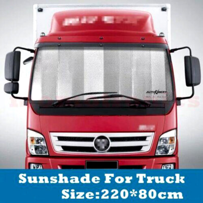 2.2 M Windshield Sun Shade Foldable UV Block Cover For Truck Van Bus Extra Large