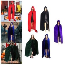 Halloween Cosplay langer Mantel mit Kapuze Kostümmantel Mehrzweck