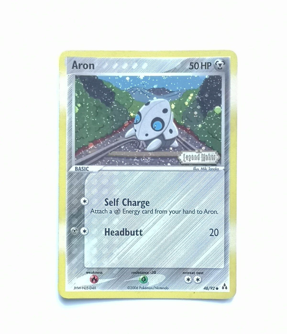 Aron 48/92 EX Legend Maker Vintage 2006 Pokemon Cards TCG Near Mint NM