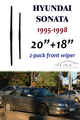 For Hyundai Sonata 1995-1998 20''+18'' Front Windshield Three-Section Wiper Blade