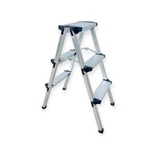 Heavy Duty Double Sided Aluminium Stool Step Ladder Lightweight Portable Folding