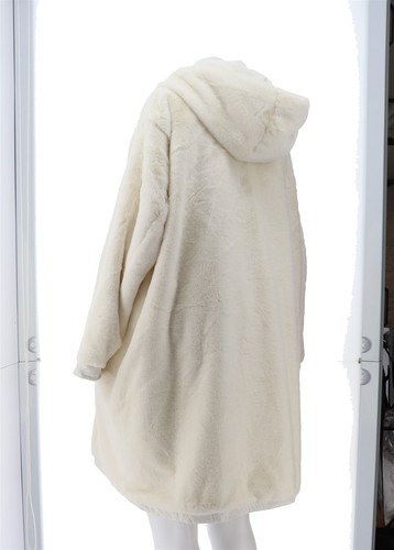 Antthony Holiday Luxe Reversible Hooded Coat Ivory 2X NWOT (491) - Picture 4 of 8