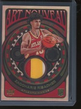 2024-25 Panini Court Kings Basketball Zaccharie Risacher RC Art Nouveau Patch