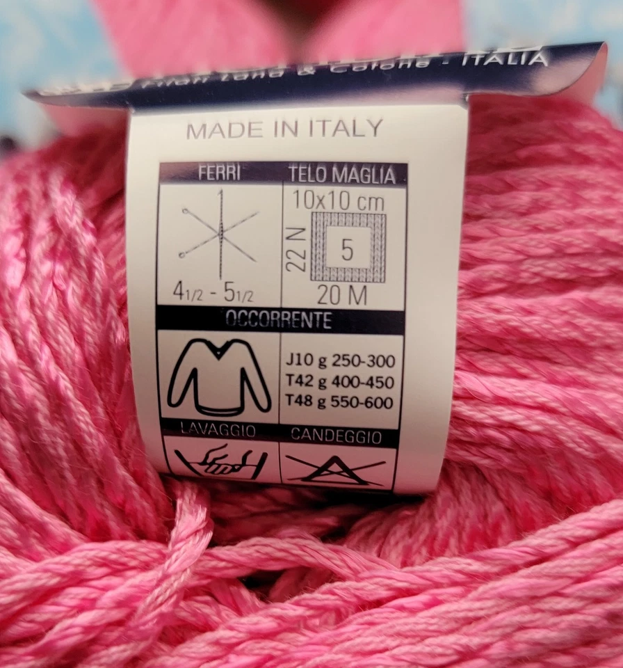 Nuevo Lote de 10 Bolas Modial Algodón Hilo Rosa #310 42yds 50g 50/50% Algodón/Rayón Foto 4 de 4