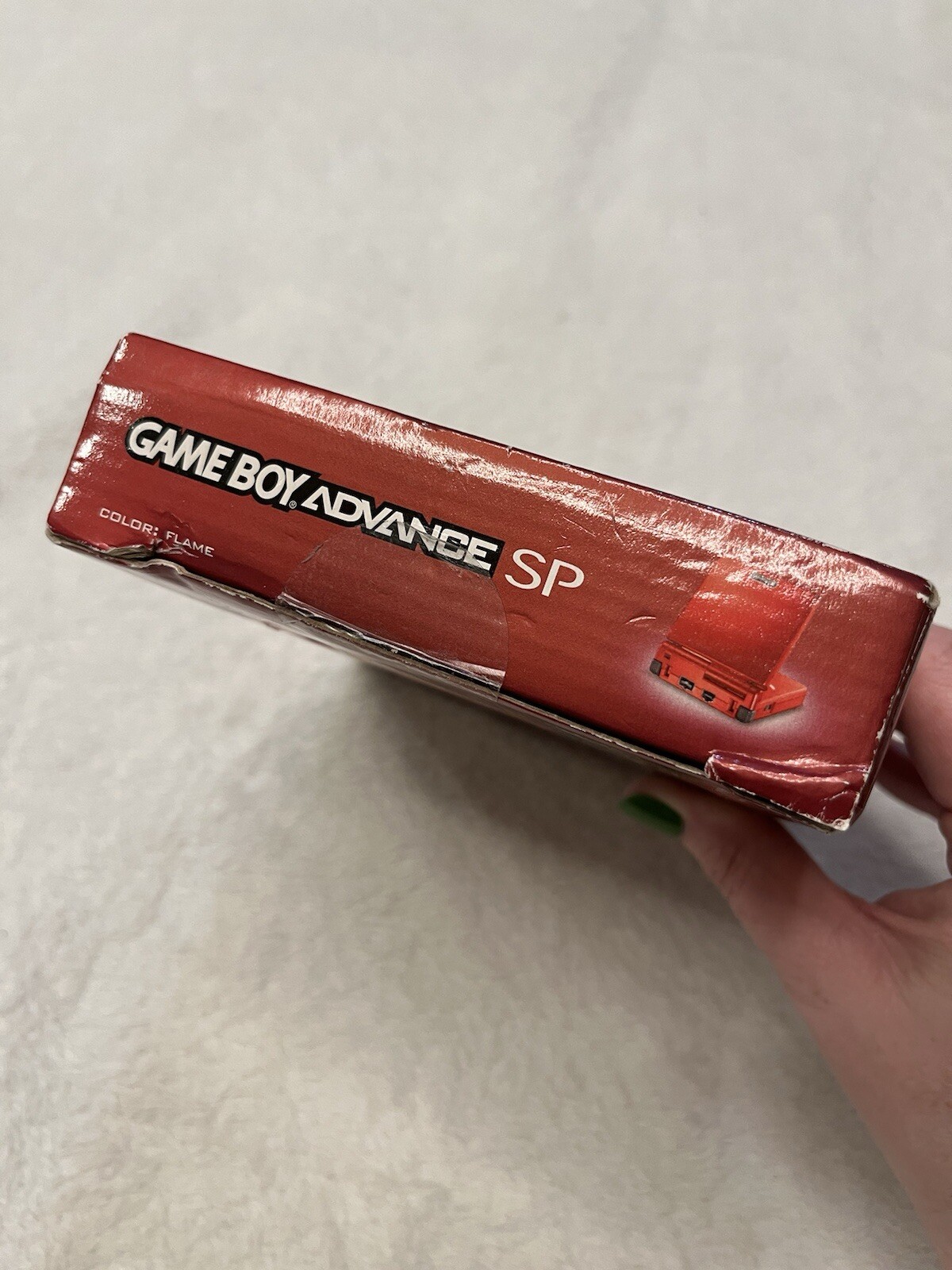 Nintendo Game Boy Advance SP Handheld System - Flame Red for sale ...