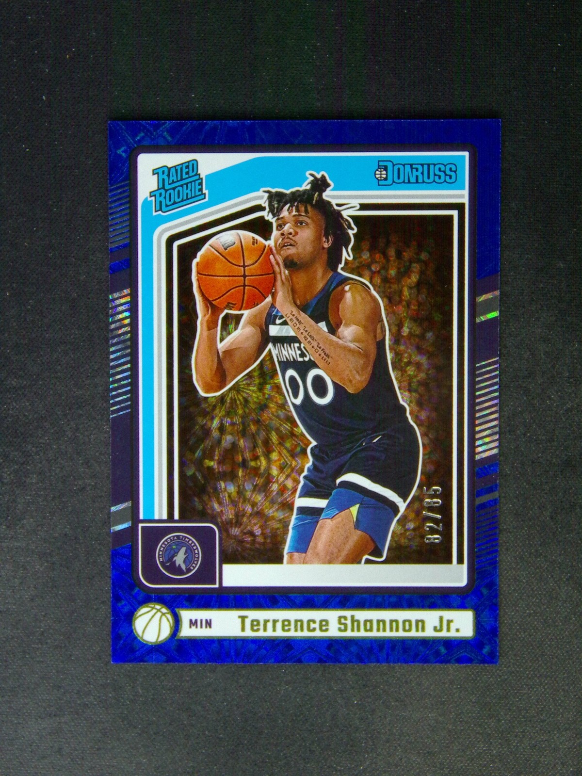 2024-25 Donruss Terrence Shannon Jr. #226 RC Rated Rookie Blue Fireworks /85