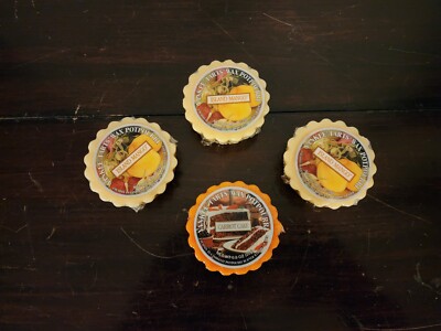 Yankee Candle Tarts Melt Wax Potpourri Lot 4 Island Mango Carrot Cake 0.8oz New
