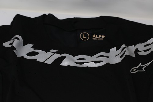 Alpinestars Techstar Arch Jersey Top Black Silver Men Size M - Picture 4 of 4