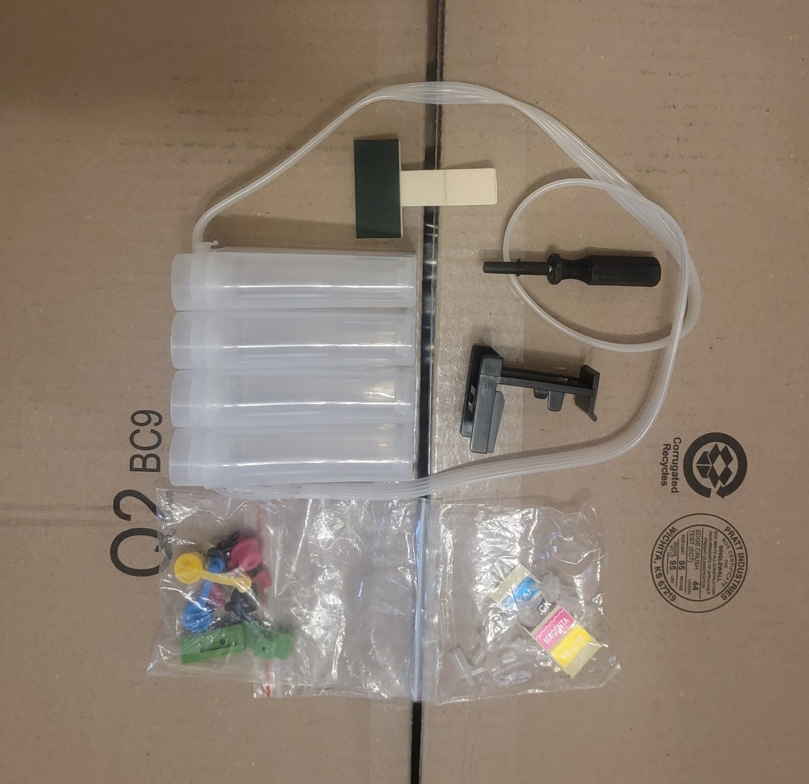 Printer ink refill tank kit. No chips needed anymore.-image