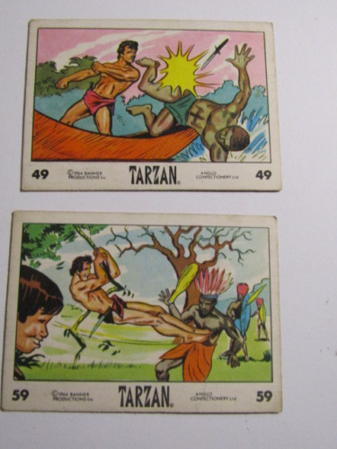 Anglo- Confectionery Bubble Gum Cards  Tarzan  1967 Dropdown Choice (e17) - Afbeelding 1 van 5