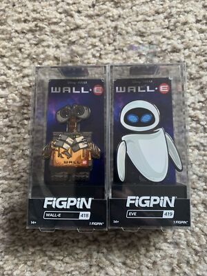 Figpin Wall E and Eve Disney Bundle Hard Case New Never Opened Pixar