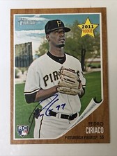 Pedro Ciriaco Autographed 2011 Topps Heritage #229 In Person N640