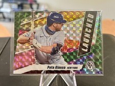 2021 MOSAIC LAUNCHED GREEN PRIZM L1 PETE ALONSO METS