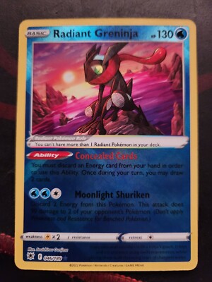 pokemon astral radiance most expensive cards Pokémon TCG Radiant Greninja Astral Radiance 046/189 Holo Radiant Rare