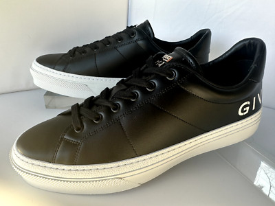 New Givenchy Men's City Sport Sneakers Size 9 Black Logo Tennis Shoes