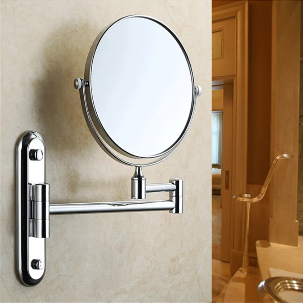 Swing Arm Wall Mount Bathroom Beauty Magnifying Makeup Mirror