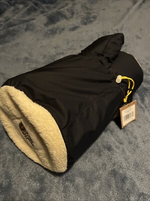 New The North Face B2B Insulated Scarf Bleached Sand Navy Blue Sherpa Goose Down